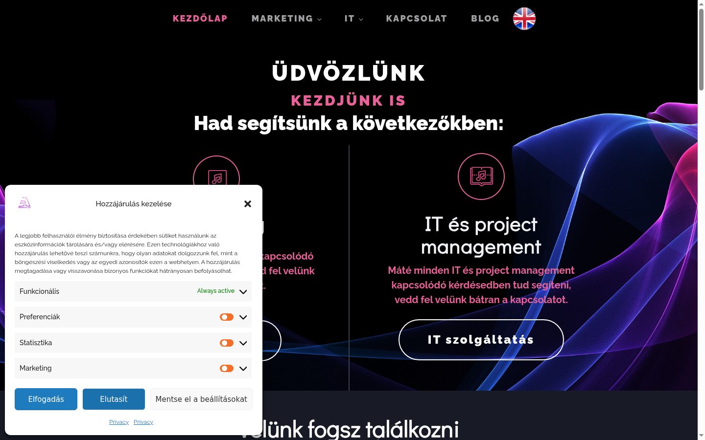 Screenshot tal-banner tal-kunsens muri qabel kwalunkwe interazzjoni