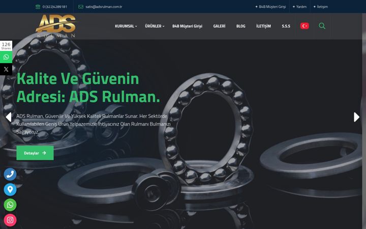 Screenshot of adsrulman.com.tr