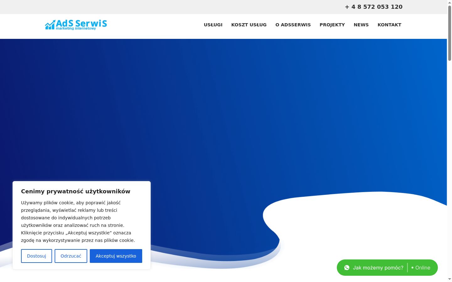 Snímek obrazovky baneru souhlasu zobrazeného před jakoukoli interakcí
