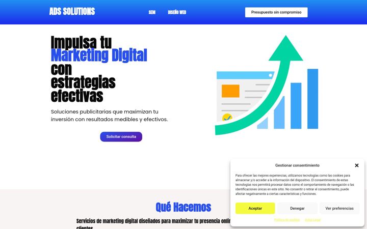 Screenshot of adssolutions.es