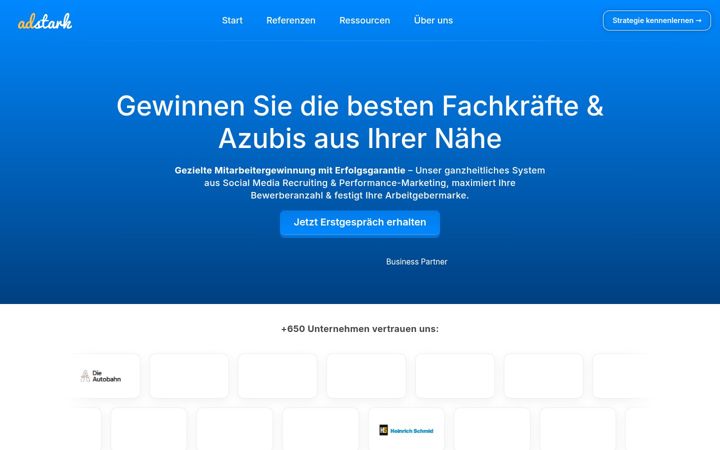 Screenshot of adstark.de