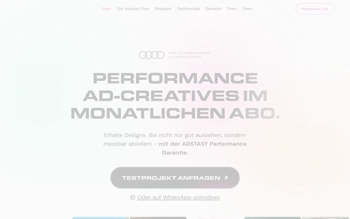 Screenshot of adstasy.de