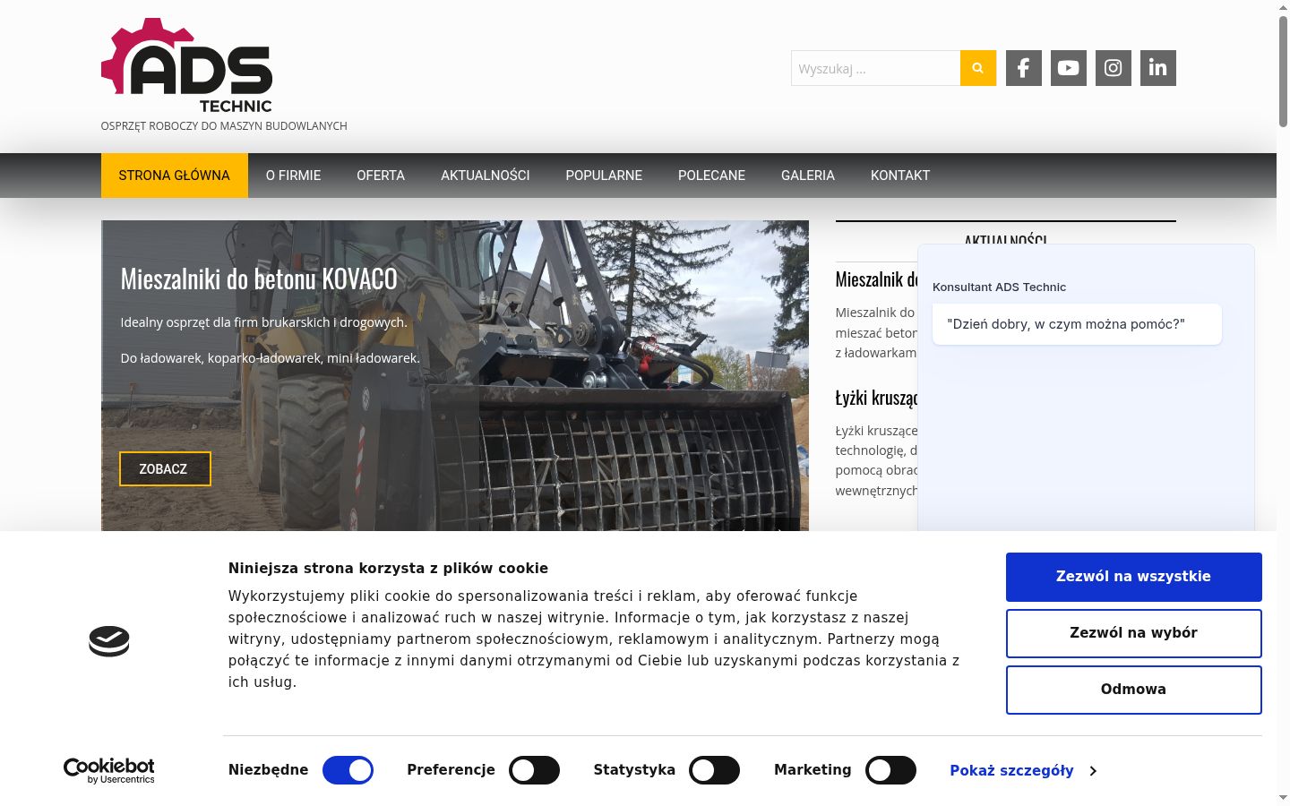 Sutikimo reklamjuostės, rodytos prieš bet kokią sąveiką, ekrano kopija