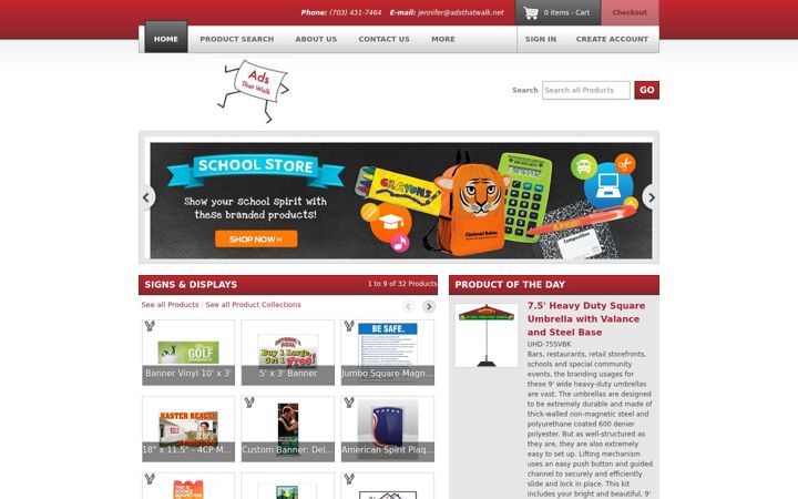 Screenshot του adsthatwalk.net