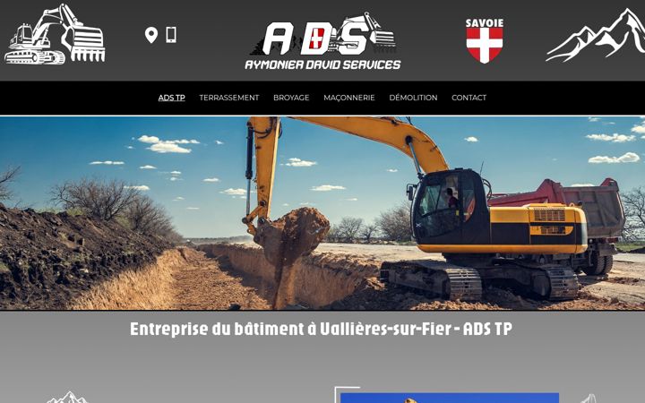 Screenshot of adstp-terrassement.fr