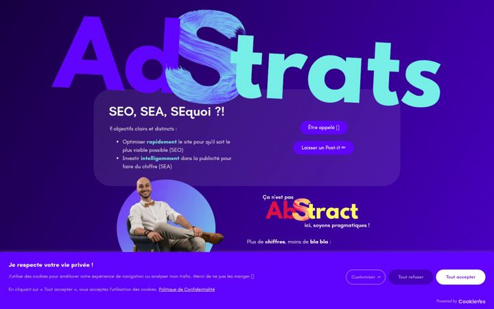 Screenshot ta' adstrats.fr