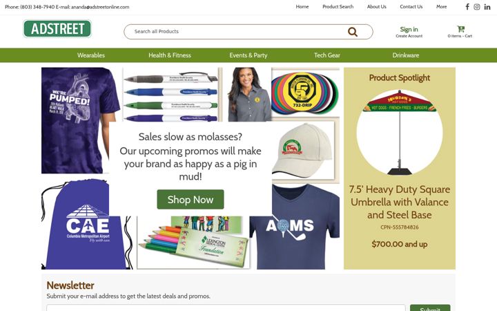 Screenshot of adstreetonline.com