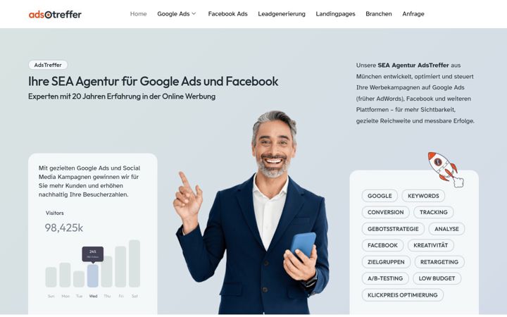 Screenshot of adstreffer.de