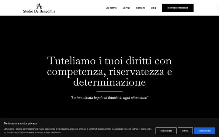 Screenshot ta' adstudiolegale.eu