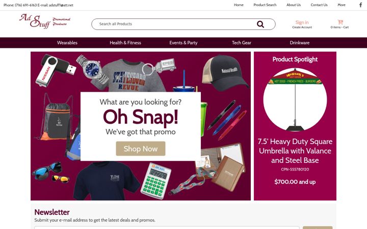 Screenshot of adstuff.com