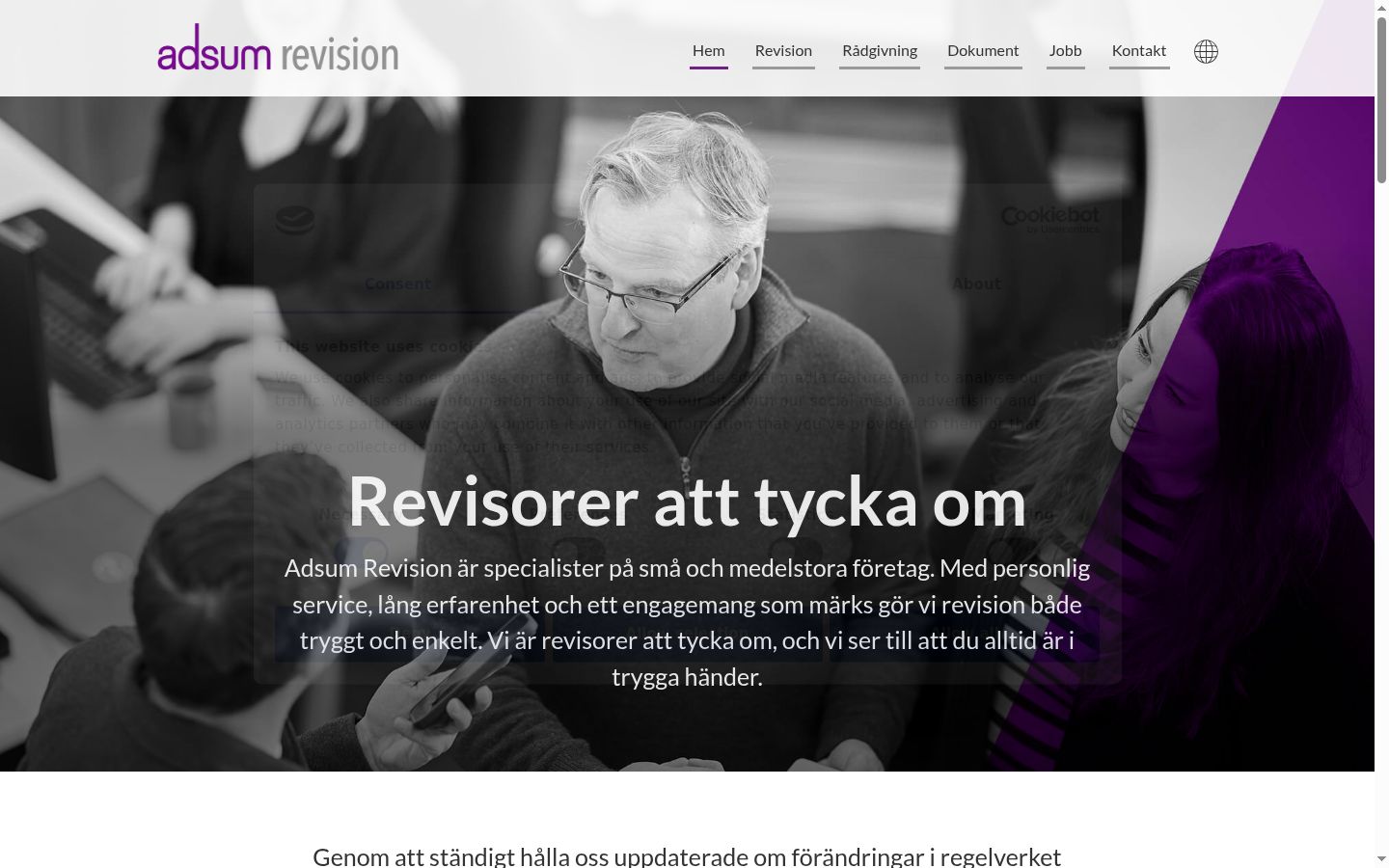 Screenshot tal-banner tal-kunsens muri qabel kwalunkwe interazzjoni