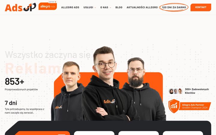 Screenshot of adsup.pl