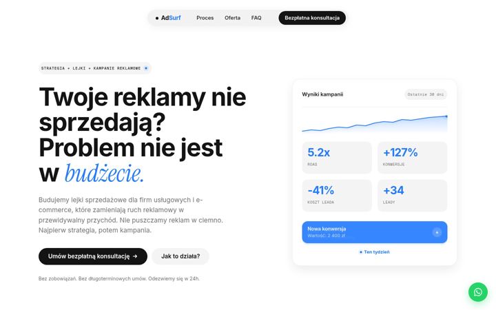 Screenshot of adsurf.pl