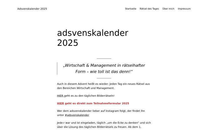 Ekrānuzņēmums no adsvenskalender.de