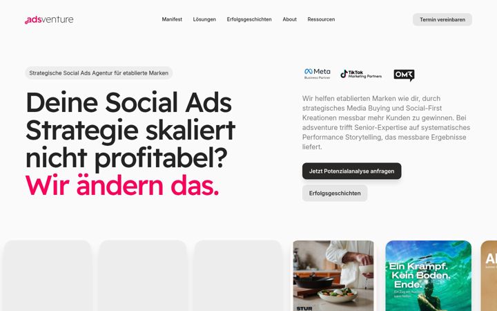 Ekrānuzņēmums no adsventure.de