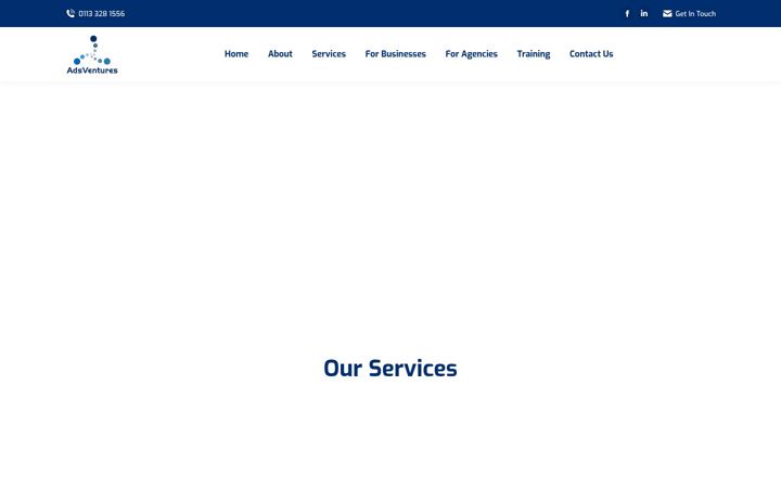 Screenshot of adsventures.co.uk