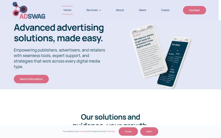 Screenshot of adswag.nl