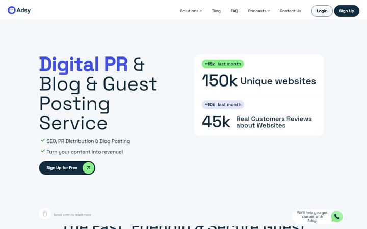 Screenshot of adsy.com