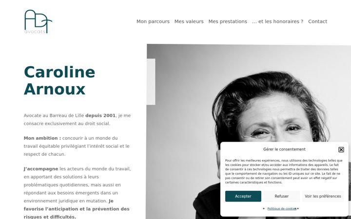 Screenshot of adt-avocats.com