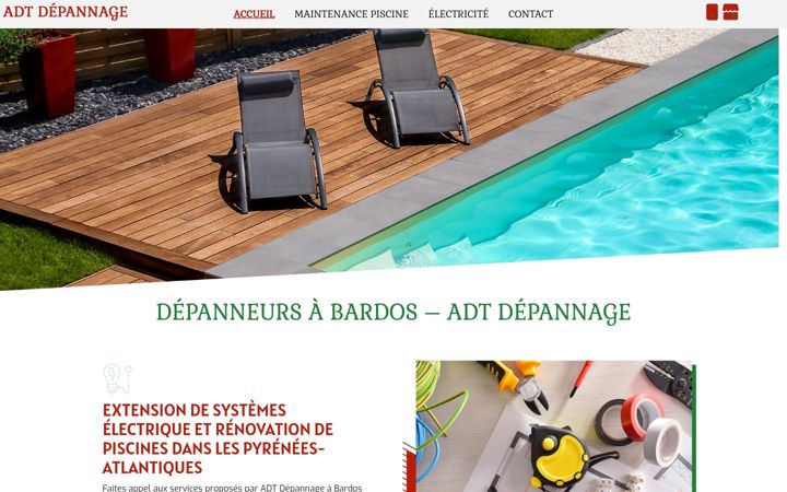Screenshot of adt-depannage.fr
