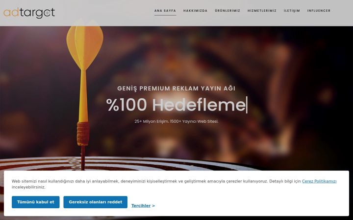 Screenshot ta' adtarget.com.tr