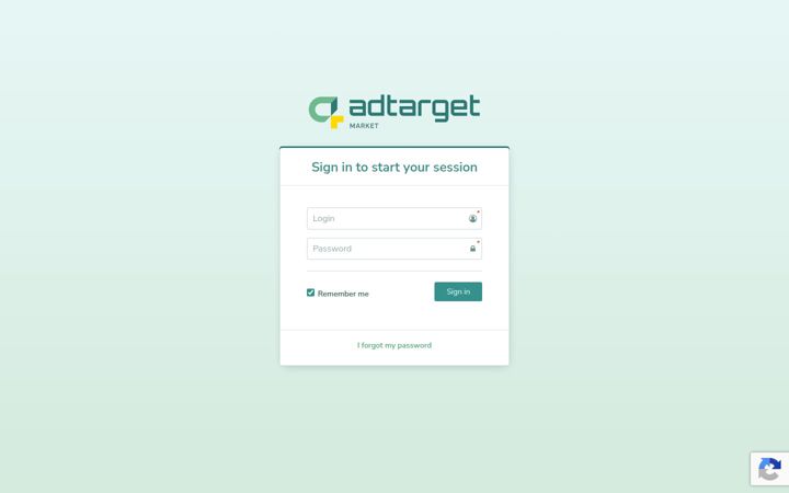 Screenshot of adtarget.market