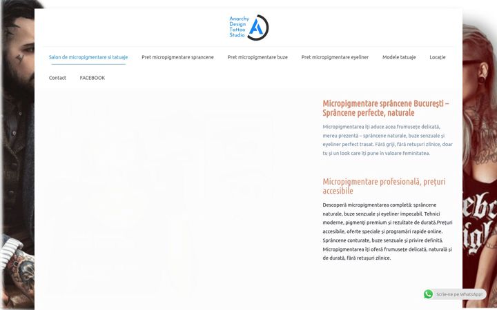Screenshot of adtattoo.ro