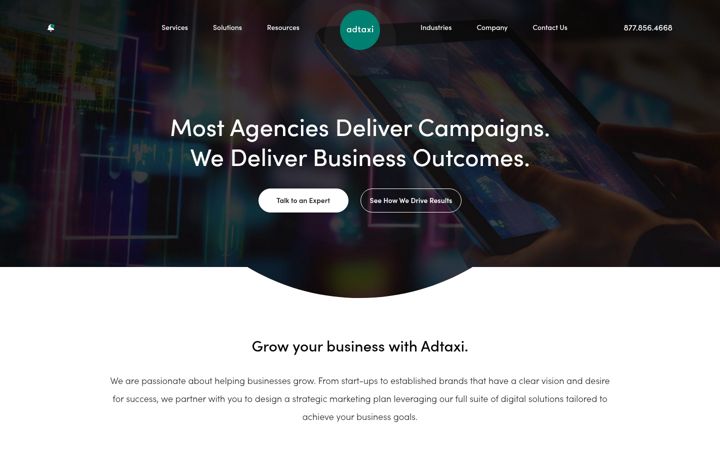 Screenshot of adtaxi.com