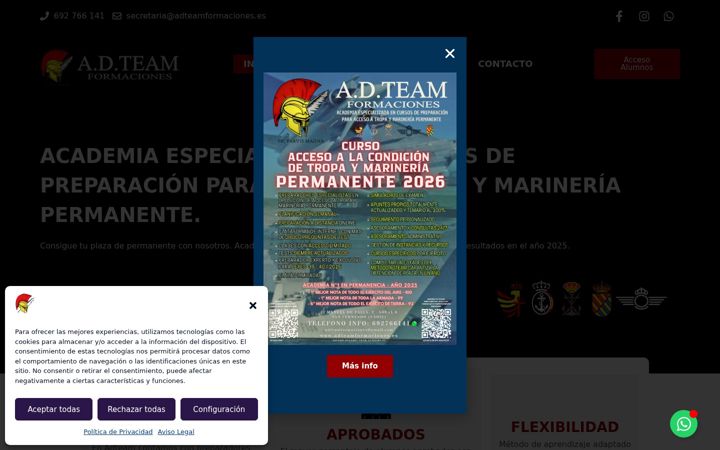 Screenshot of adteamformaciones.es