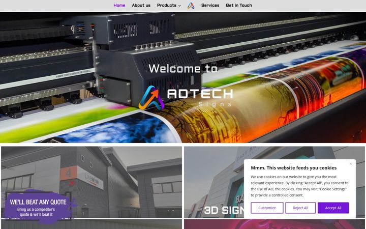 Képernyőkép: adtech-signs.co.uk