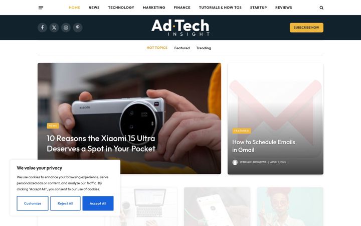Screenshot of adtechinsight.com