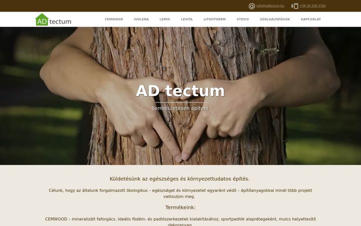 Екранна снимка на adtectum.hu