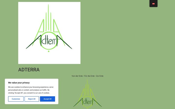 Screenshot von adterra.at