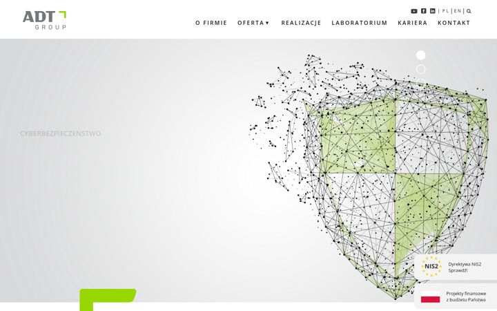 Screenshot of adtgroup.eu