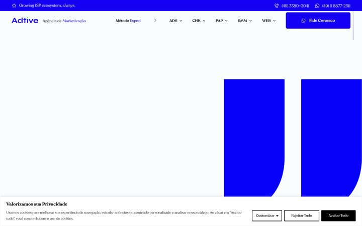 Screenshot of adtive.com.br