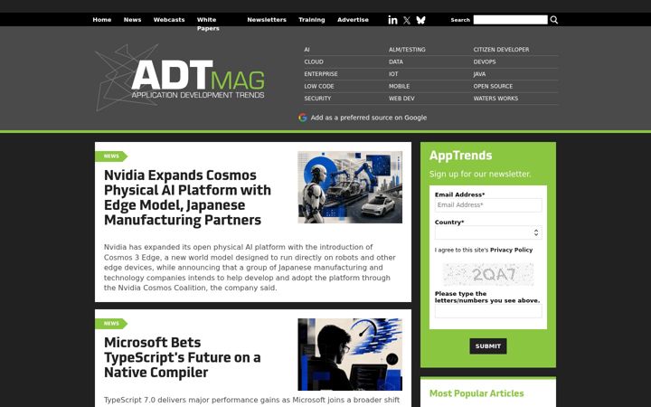 Screenshot του adtmag.com