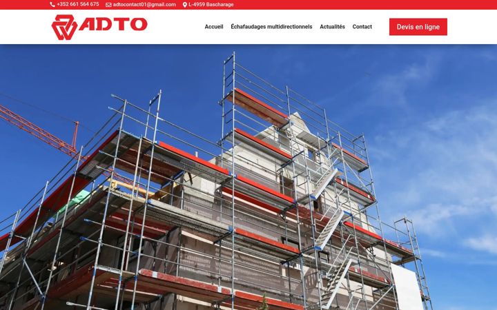 Screenshot of adto-sarl.lu