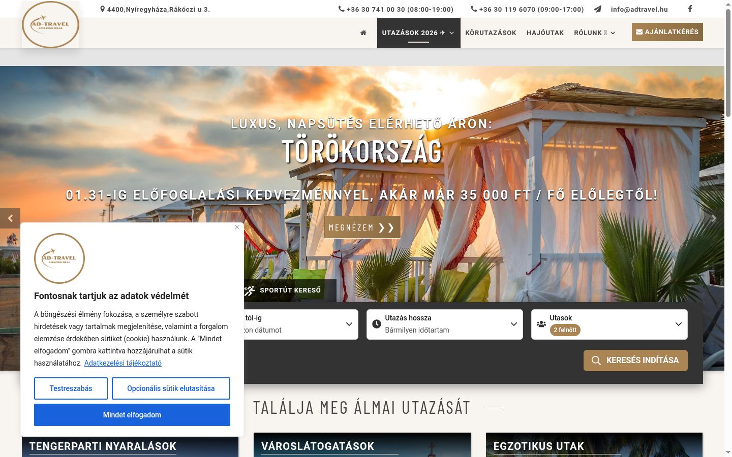 Screenshot van de toestemmingsbanner zoals getoond vóór enige interactie