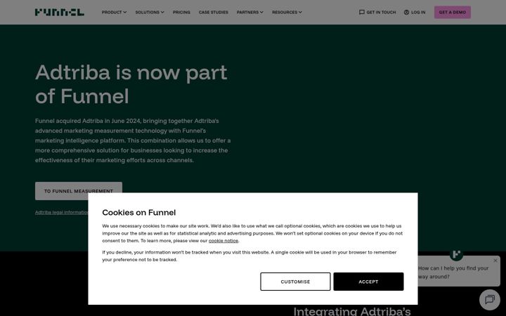 Screenshot of adtriba.com
