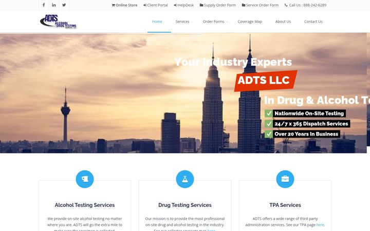Screenshot of adtsllc.com