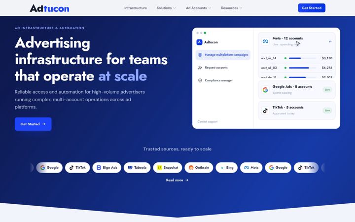 Skærmbillede af adtucon.io