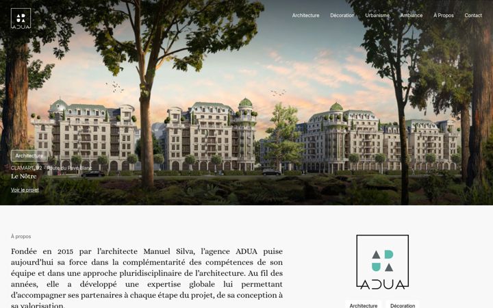 Screenshot ta' adua.fr