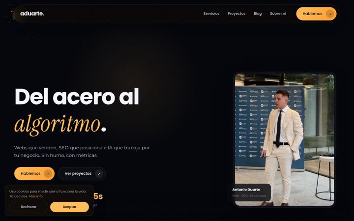 Screenshot of aduarte.es