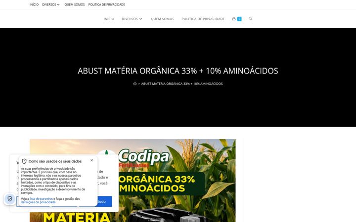 Screenshot of aduboliquido.com