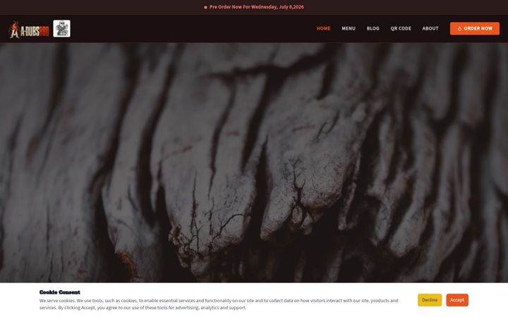 Screenshot of adubsbbq.com