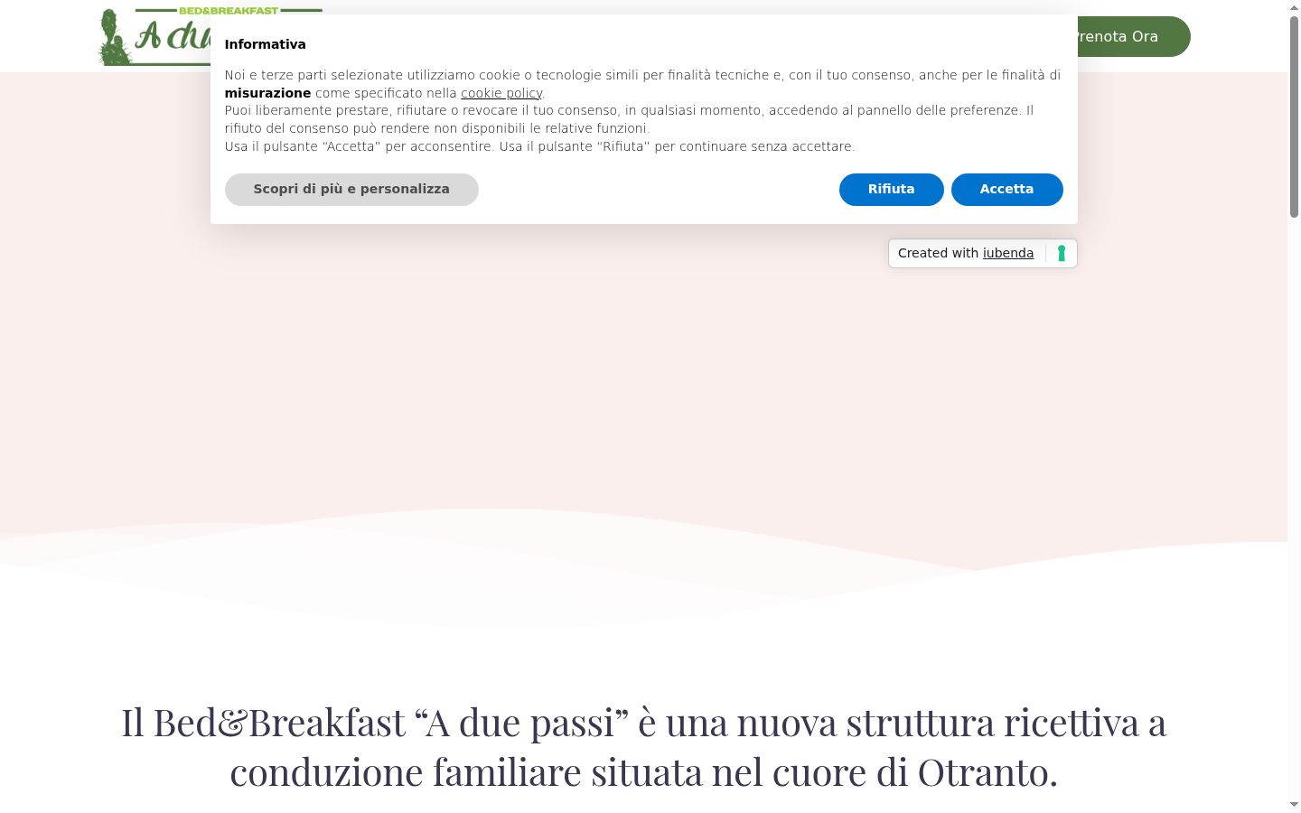 Képernyőkép a bármilyen interakció előtt megjelenő hozzájárulási bannerről