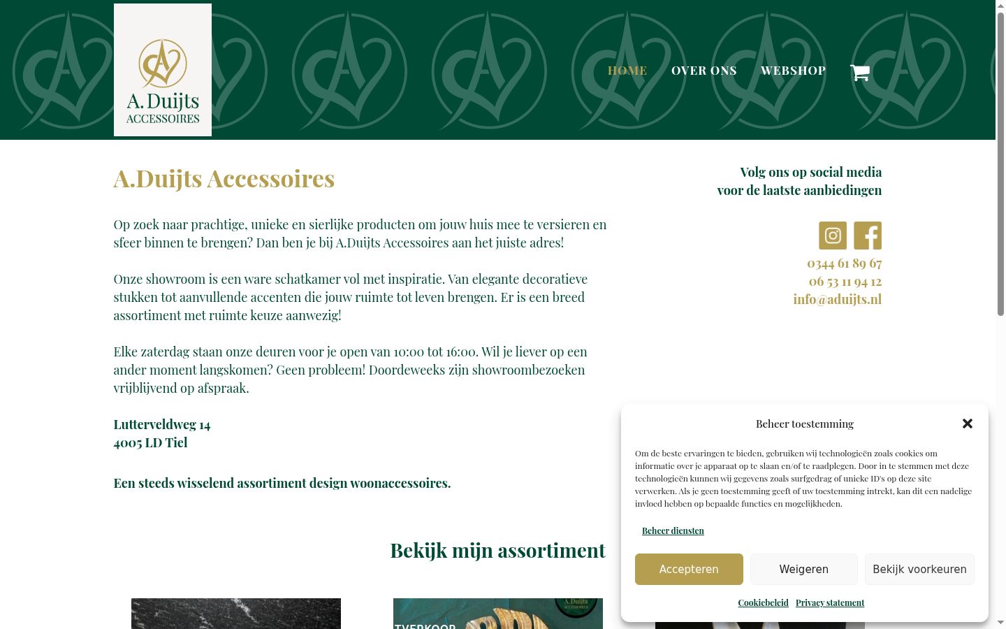 Screenshot tal-banner tal-kunsens muri qabel kwalunkwe interazzjoni