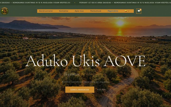 Screenshot of adukoukis.lt