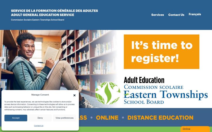 Screenshot ta' adult-learning.ca