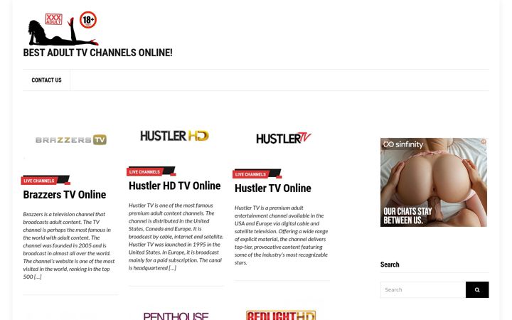 Screenshot of adult-tv-channels.com